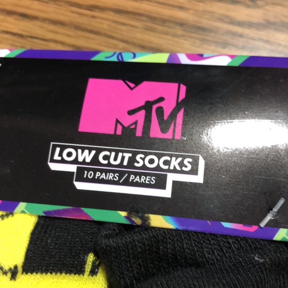 MTV low cut graphic 10 pack socks unisex - Picture 2 of 8